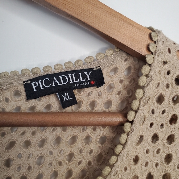 Picadilly Canada Layered Tunic – Size XL - Khaki - Picture 6 of 6